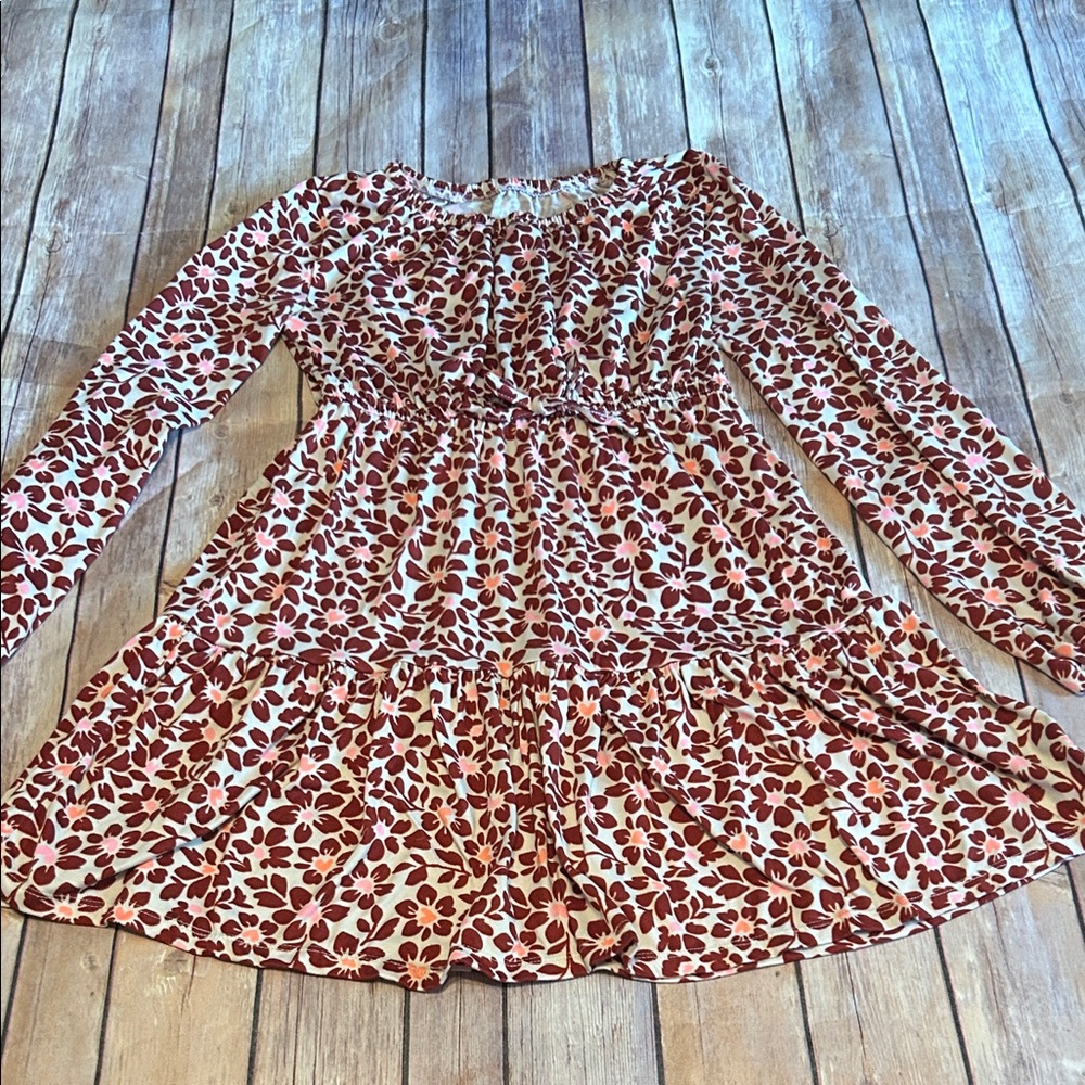 One Step Ahead Pink and Cream Kids Dress